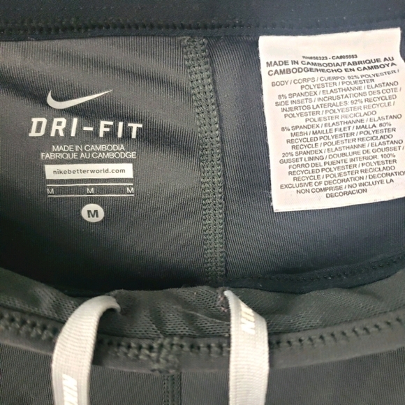 NIKE DRI-FIT Running Capris Gray Size M - Picture 4 of 12